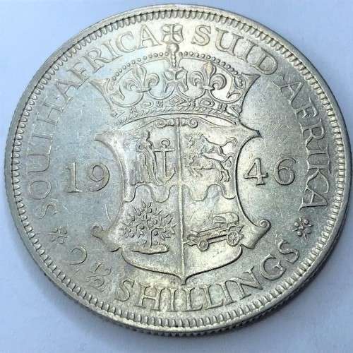 1946 SA Union 2 1/2 Shilling half crown - nice VF