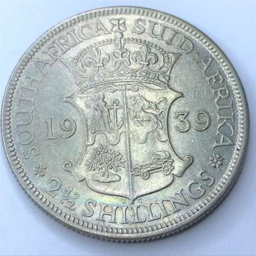 1939 SA Union 2 1/2 Shilling half crown - VF - Very scarce