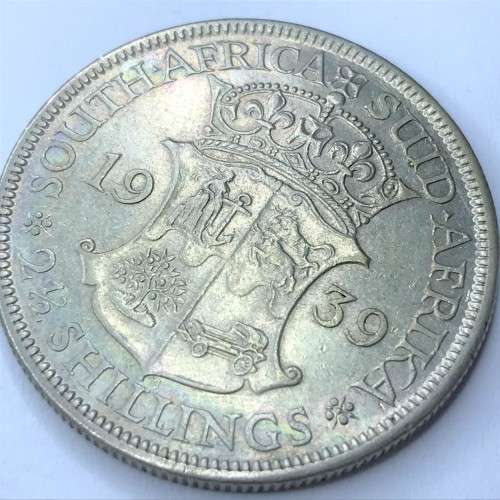 1939 SA Union 2 1/2 Shilling half crown - VF - Very scarce