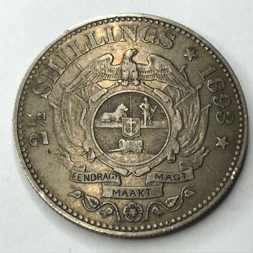 1893 ZAR Kruger half crown - VF
