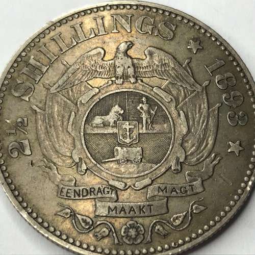 1893 ZAR Kruger half crown - VF