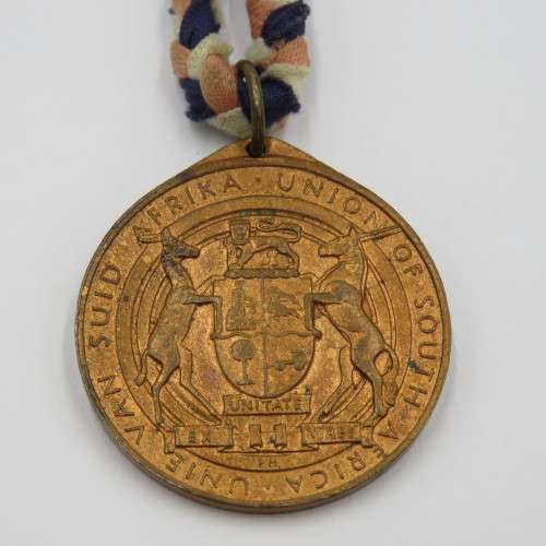 Union of South Africa George 5 medallion with original ribbon