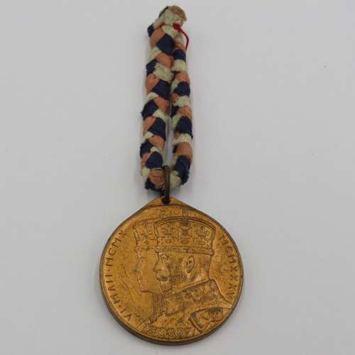 Union of South Africa George 5 medallion with original ribbon