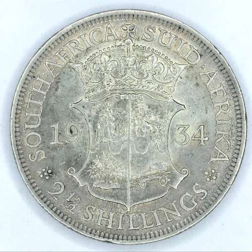 1934 SA Union 2 1/2 Shilling half crown - EF
