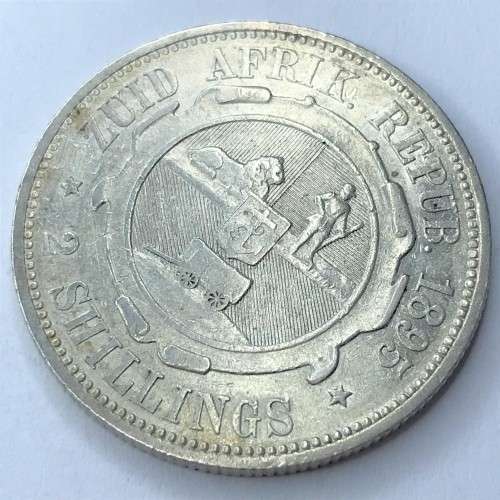 1895 ZAR Kruger two shilling -