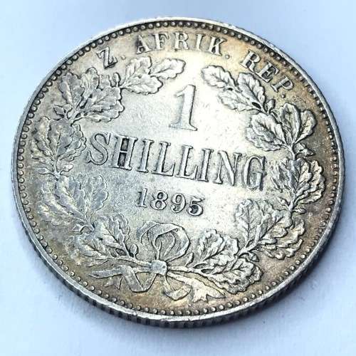 1895 ZAR Kruger shilling - VF+