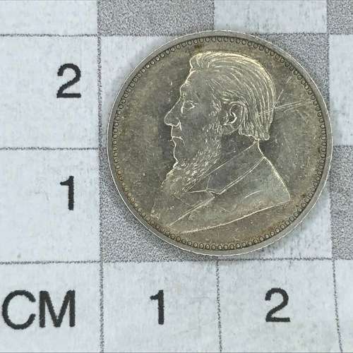 1897 ZAR Kruger 6d - Light scratch obverse - AA