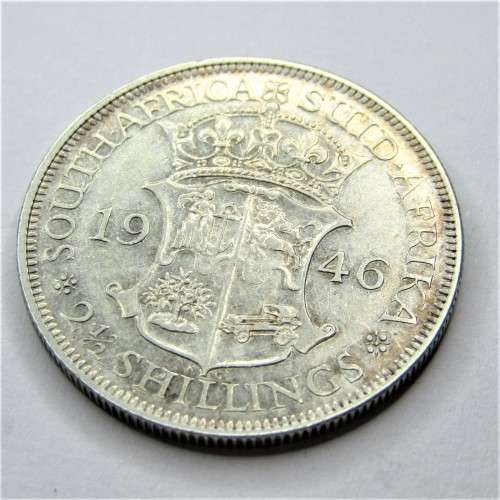 1946 SA Union 2 1/2 Shilling  half crown - VF+