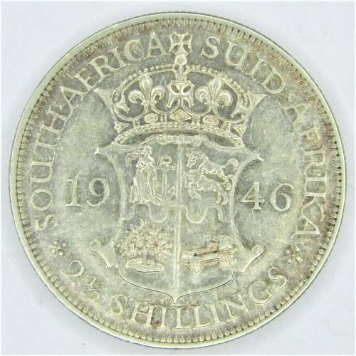 1946 SA Union 2 1/2 Shilling  half crown - VF+