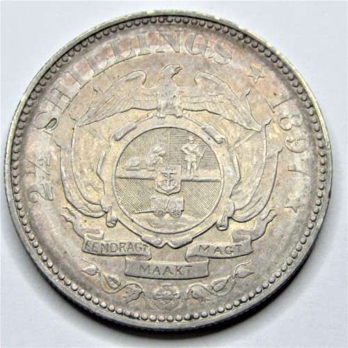 1897 ZAR Kruger half crown - XF