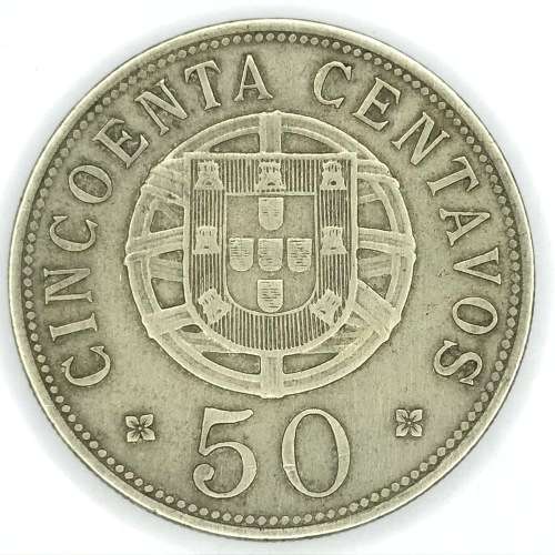 1927 Angola 50 centavos XF