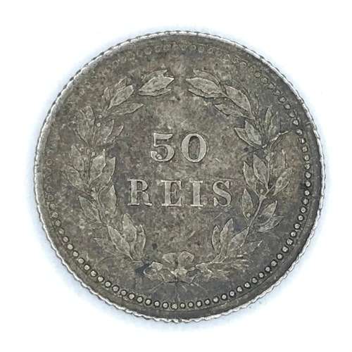 1893 Portugal 50 Reis - AU+