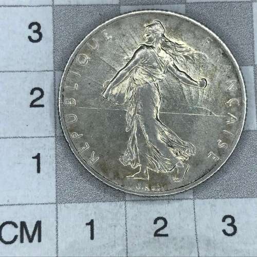 1916 France silver 2 francs - Full mint luster