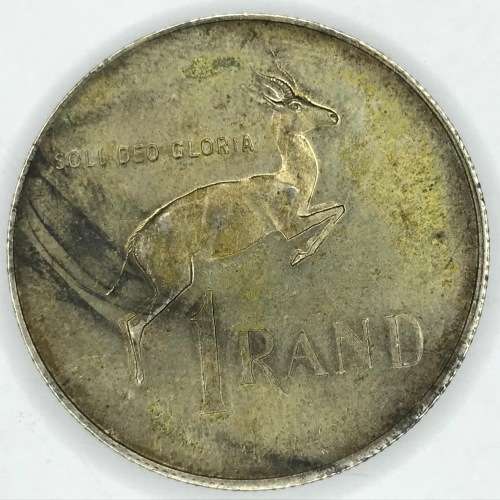 1973 Silver Rand with gap between left horn and head and looks like a pregnant springbok
