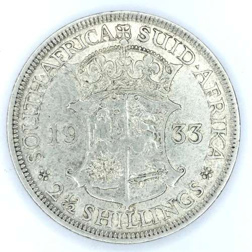 1933 South Africa half crown - VF