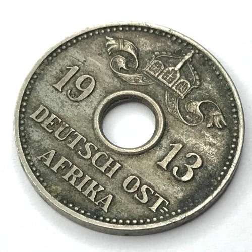 1913 German East Africa 5 Heller - aXF