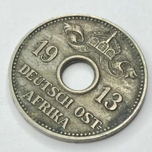 1913 German East Africa 5 Heller - aXF