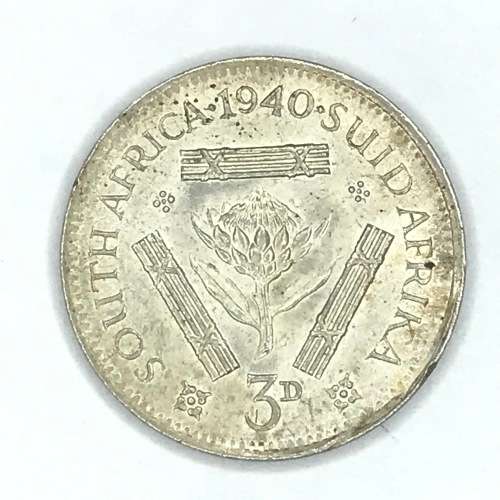 1940 SA Union tickey - Uncirculated