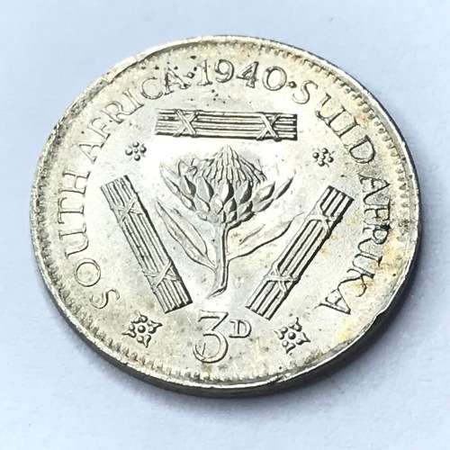 1940 SA Union tickey - Uncirculated