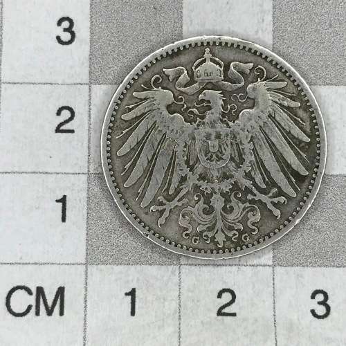 1913 G Germany Reich 1 Mark - VF - SCARCE