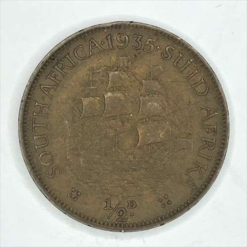 1935 SA Union Half Penny - EF