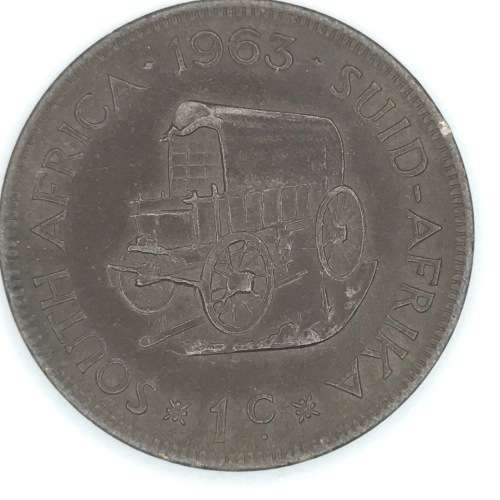 1963 RSA Bronze 1c copper - Dark brown