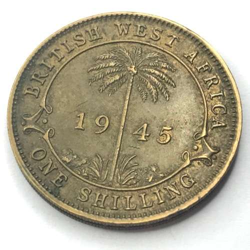 1945 h British West Africa Shilling - XF