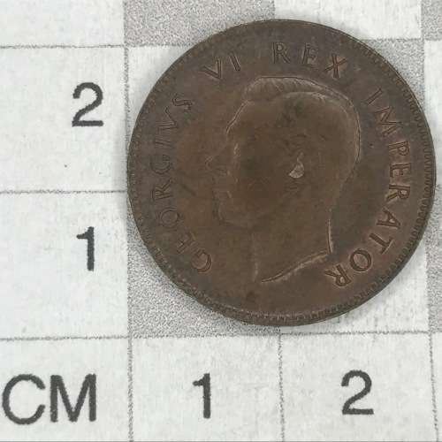 1942 SA Union Yellow farthing - UNC