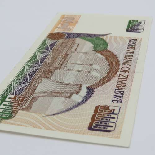 Zimbabwe $500 Harare 2001 uncirculated ZW 26