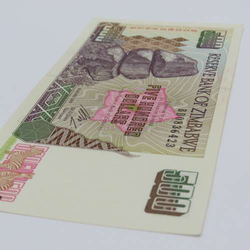 Zimbabwe $500 Harare 2004 uncirculated ZW 54