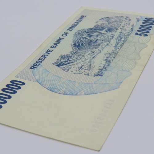 Zimbabwe Bearer cheque 1 Jan 2008 $ 5 000 000 - Uncirculated - ZW 88