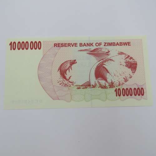 Zimbabwe Bearer cheque 1 Jan 2008 $10 000 000 (D-Series) - Uncirculated - ZW 90