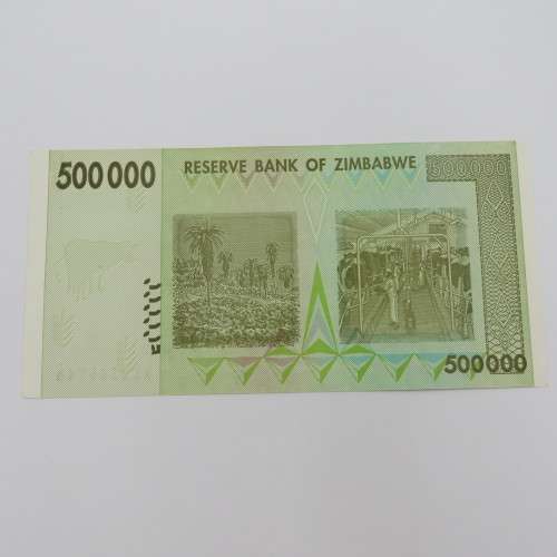 Zimbabwe $500 000 Harare 2008 uncirculated ZW 112