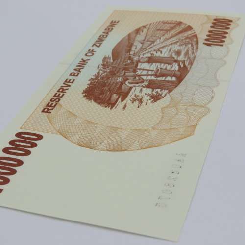 Zimbabwe Bearer cheque 1 Jan 2008 $1000 000 - Uncirculated  - ZW 87