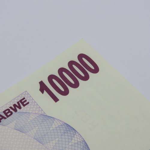 Zimbabwe $10000 bearer cheque 1 August 2006 - Rare issue no space between 1 and 0000 of 10000