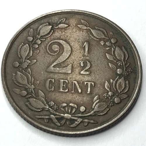 1894 Netherlands 2 1/2 Cents - aVF