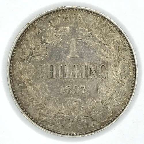 1897 ZAR Kruger Shilling in - VF