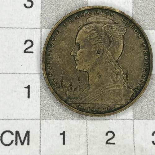1952 French Somaliland 20 Francs - AU+