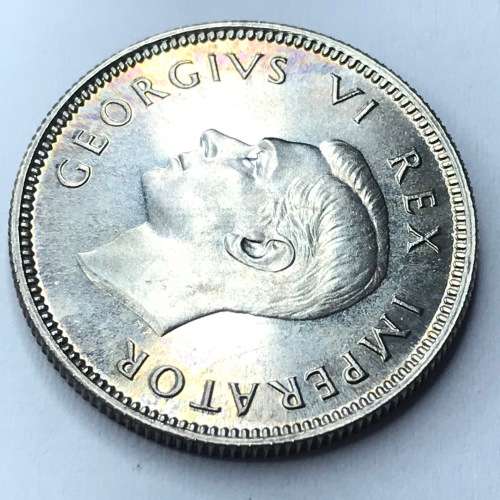 1947 SA Union Shilling - very scarce - UNC