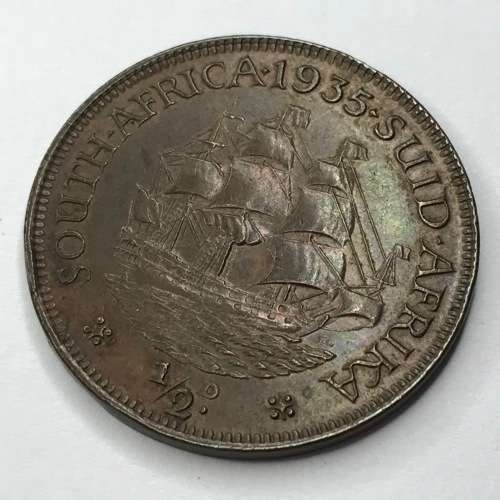 1935 South Africa Half Penny - EF