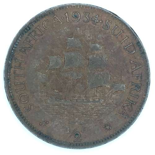 1934 SA Union Half Penny - EF