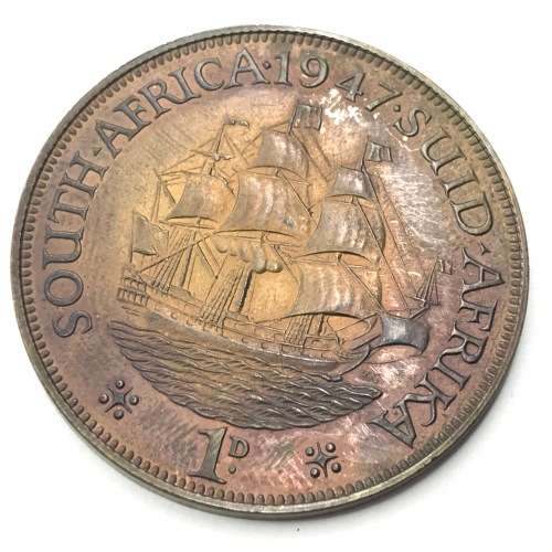 1947 SA Union Penny - proof