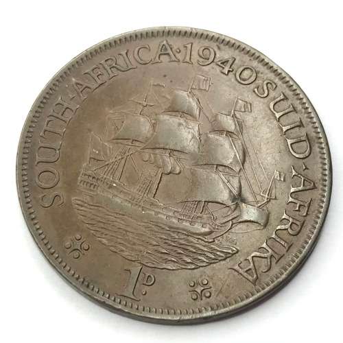 1940 SA Union Penny - VF - no star after date