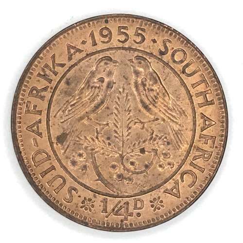 1955 SA Union Farthing - UNC