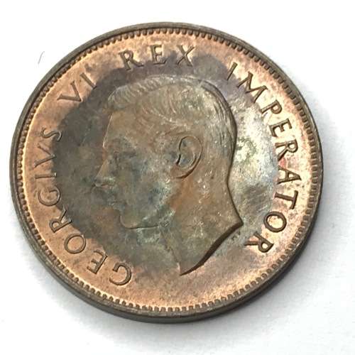 1942 SA Union Farthing  - UNC - yellow variety