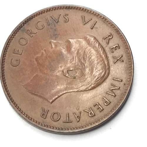 1947 SA Union Farthing -  AU+ - UNC - RED