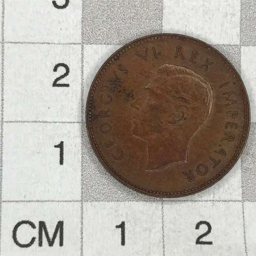 1947 SA Union Farthing -  AU+ - UNC - RED