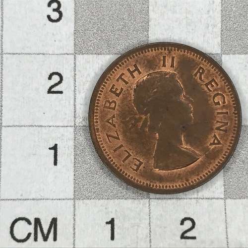 1955 SA Union Farthing - UNC - cracked die obverse
