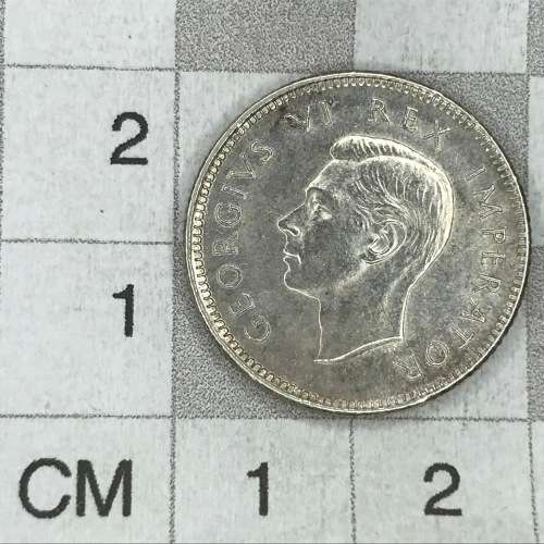 1937 SA Union Sixpence - AU