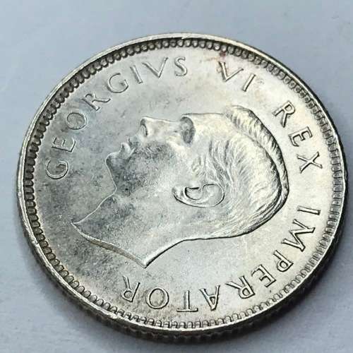 1937 SA Union Sixpence - AU